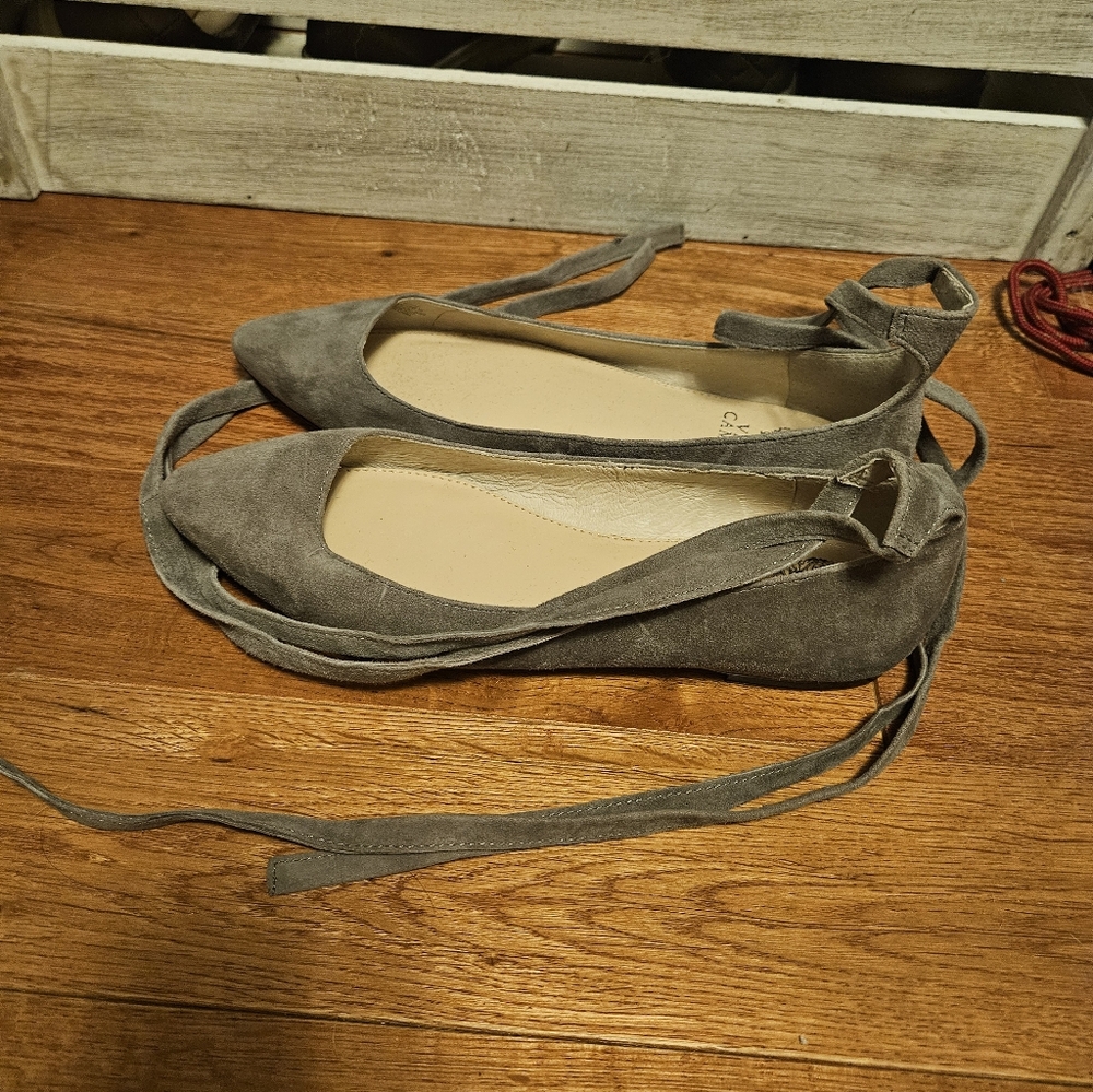 Gray Suede Women's Shoes